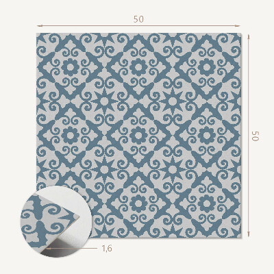 Wall panel square Stylish ornaments with a floral motif