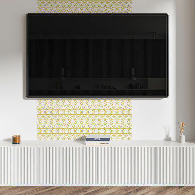 Wall paneling Stylish figures in a geometric arrangement