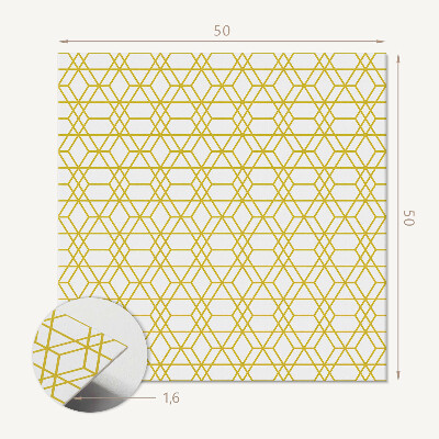 Wall paneling Stylish figures in a geometric arrangement