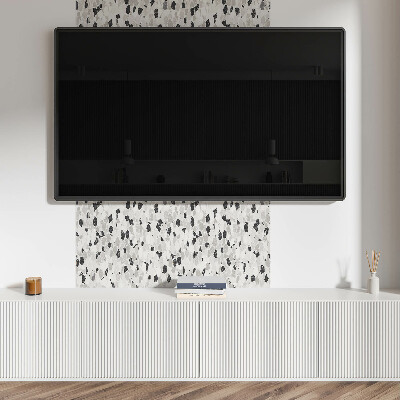 Wall paneling Terracotta motif with natural stones
