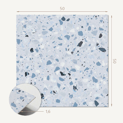 Pvc wall panel square Graphic pattern with stone elements