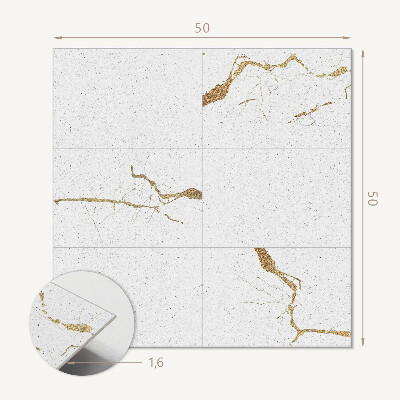 Pvc wall panel square Contemporary Marble Pattern