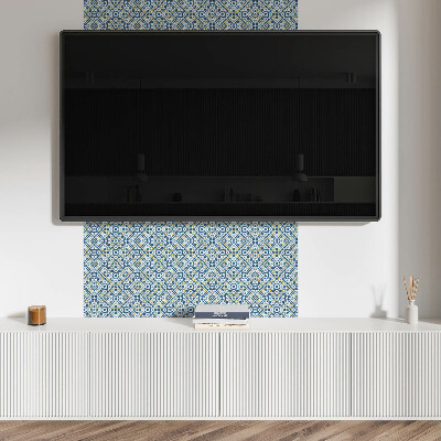 Wall paneling Geometric with floral pattern