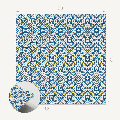 Wall paneling Geometric with floral pattern