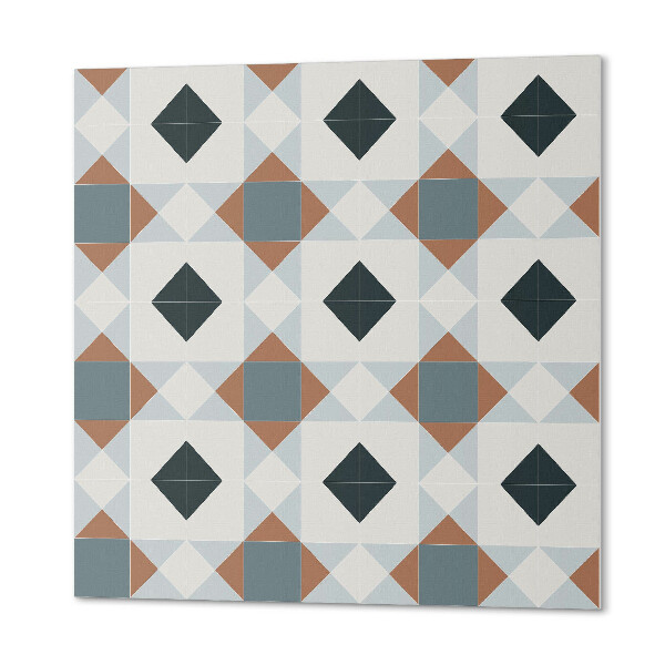 Pvc wall panel square Geometry in tiled style