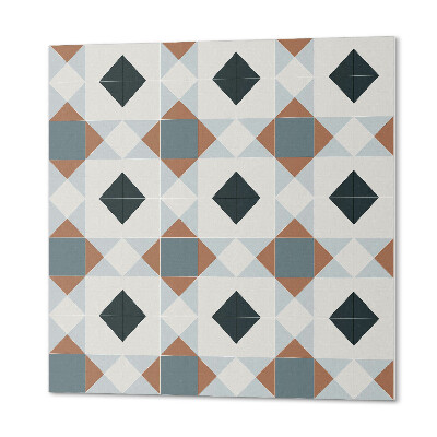 Pvc wall panel square Geometry in tiled style