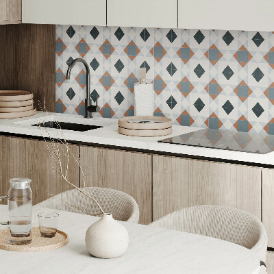 Pvc wall panel square Geometry in tiled style