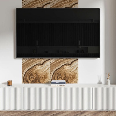 Pvc wall panel square Natural wood motifs