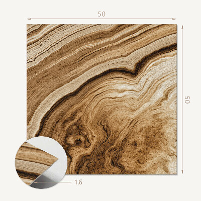 Pvc wall panel square Natural wood motifs