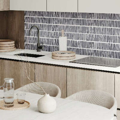 Pvc wall panel square Stylish line outline