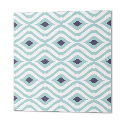 Wall paneling Waves with a rhombus accent