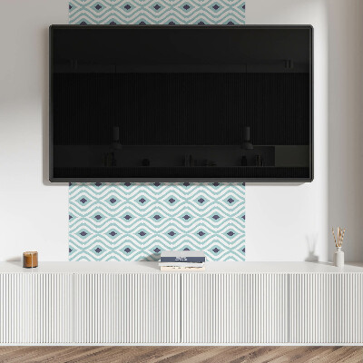 Wall paneling Waves with a rhombus accent
