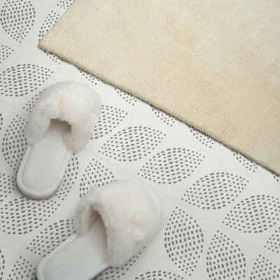 Pvc wall panel square Polka dot leaves