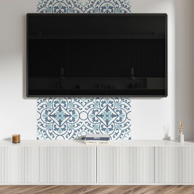 Wall paneling Floral patterns in elegant ornaments