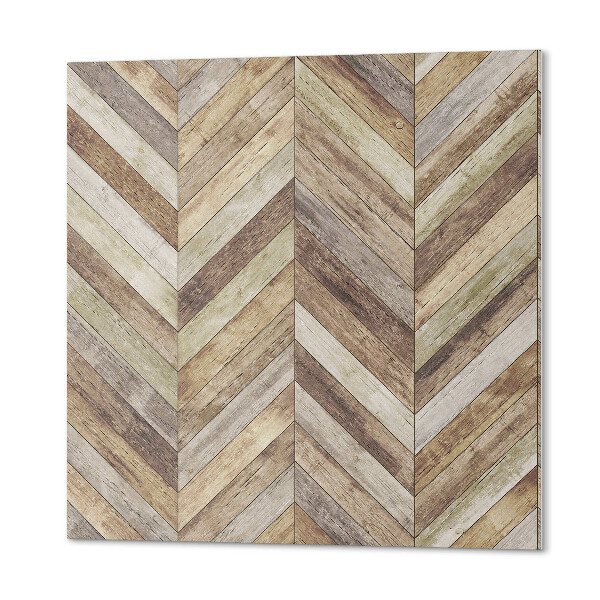 Pvc wall panel square Herringbone made of natural boards