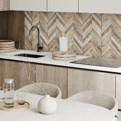 Pvc wall panel square Herringbone made of natural boards