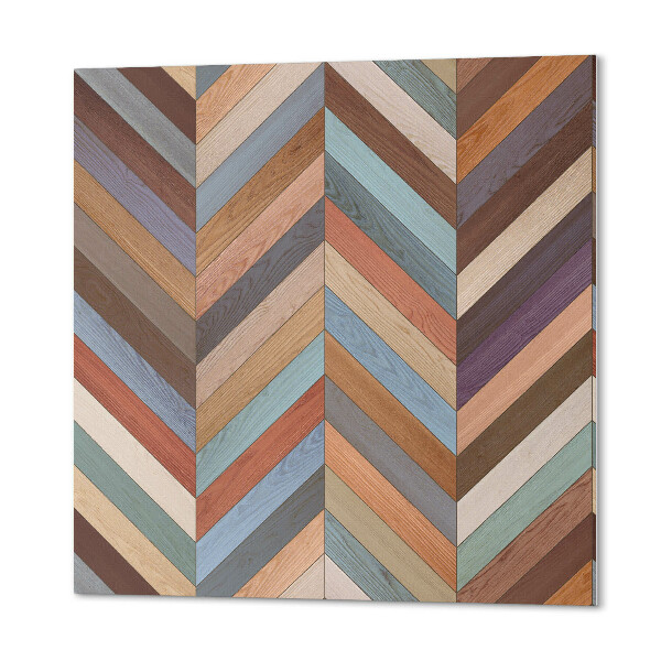 Pvc wall panel square Wood inspired herringbone pattern