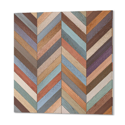 Pvc wall panel square Wood inspired herringbone pattern