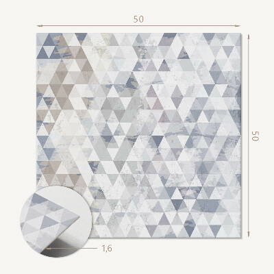 Pvc wall panel square Geometric style with triangles