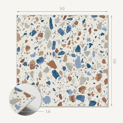 Pvc wall panel square Jewels of nature in design