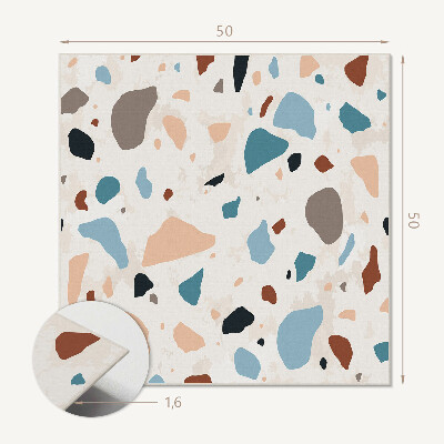 Wall panel square Stylish design with stone accents