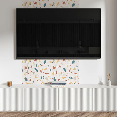Wall panel square Stylish motif with abstract forms