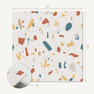 Wall panel square Stylish motif with abstract forms