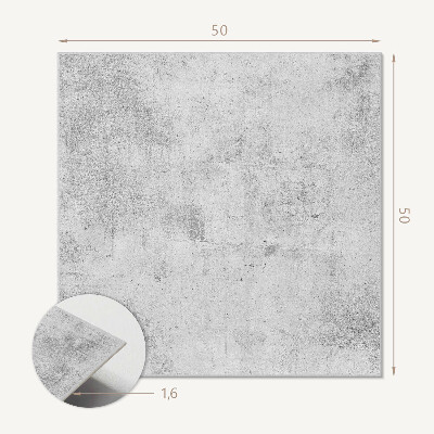 Wall panel square Raw concrete styling