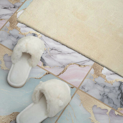 Pvc wall panel square Marble graphics in an abstract version