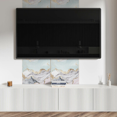 Pvc wall panel square Marble graphics in an abstract version