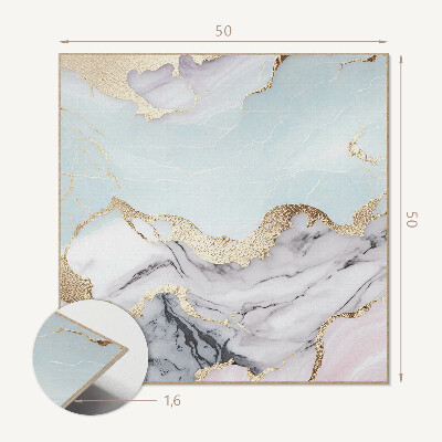 Pvc wall panel square Marble graphics in an abstract version