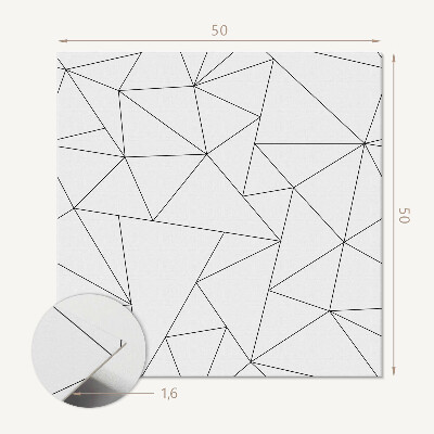 Pvc wall panel square Triangular forms in a modern version