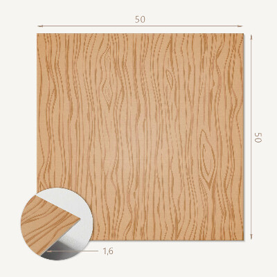 Wall panel square Styling in a wooden climate