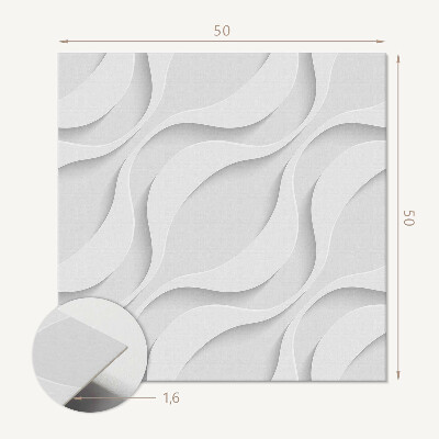 Pvc wall panel square Dynamics of the wavy pattern
