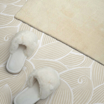 Pvc wall panel square Light leaves in wave patterns