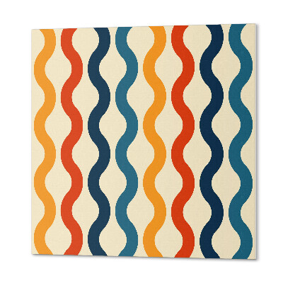 Pvc wall panel square Harmony of waves in a rhythmic pattern