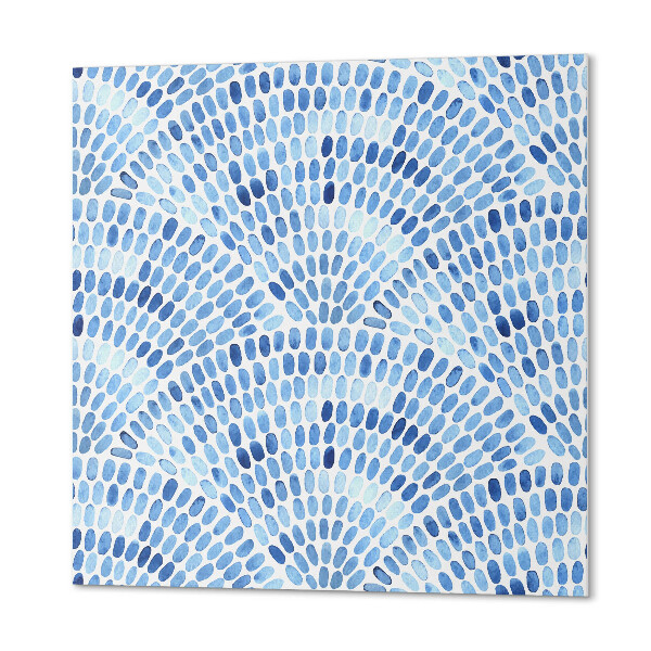 Wall panel square Watercolor style waves