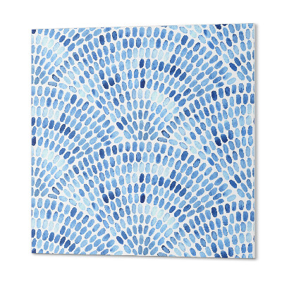 Wall panel square Watercolor style waves