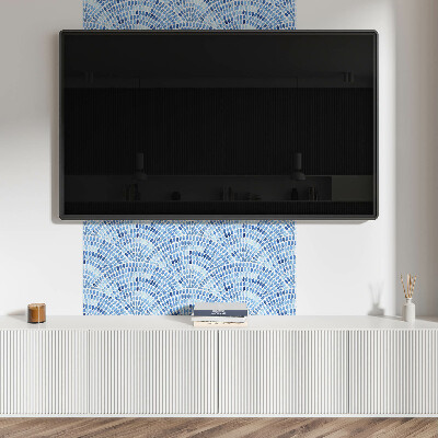 Wall panel square Watercolor style waves