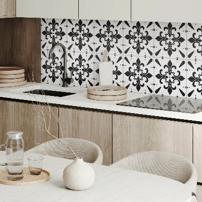 Wall panel square Floral motif in elegant style