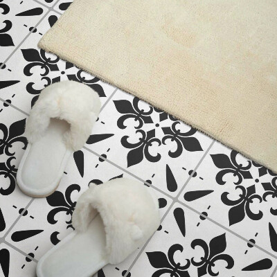 Wall panel square Floral motif in elegant style