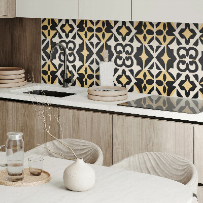 Wall paneling Geometric shapes with motifs