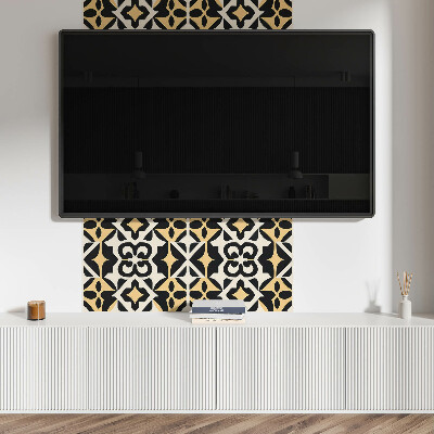 Wall paneling Geometric shapes with motifs