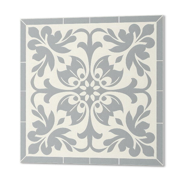 Pvc wall panel square Plant motif on tiles