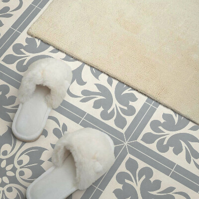 Pvc wall panel square Plant motif on tiles