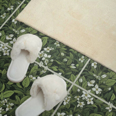 Wall panel square Floral plant composition