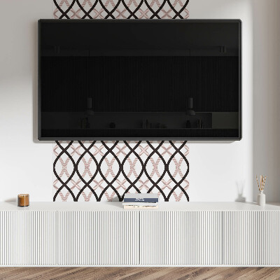 Pvc wall panel square A classy wavy motif
