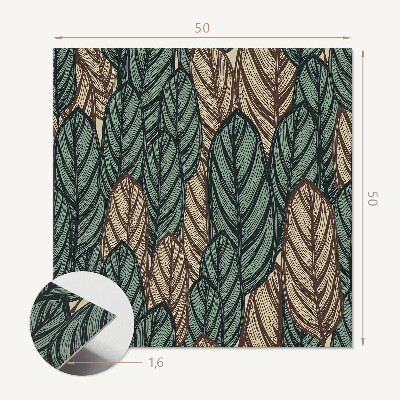 Wall panel square Leaf pattern