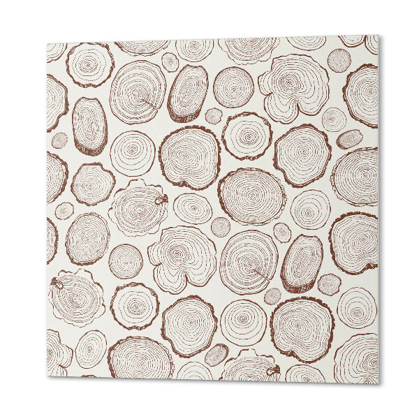 Pvc wall panel square Tree bark motif