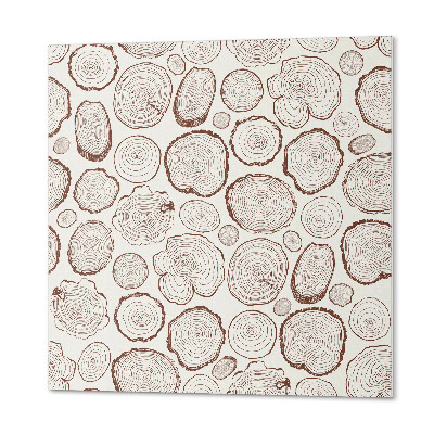 Pvc wall panel square Tree bark motif